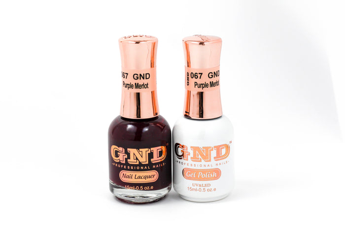 Gel & Lacquer Polish Set - 067 Purple Merlot