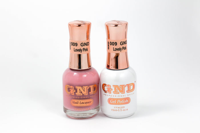 Gel & Lacquer Polish Set - 009 Lovely Pink