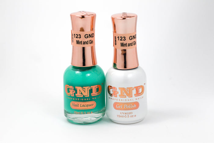 Gel & Lacquer Polish Set - 123 Mint and Gin